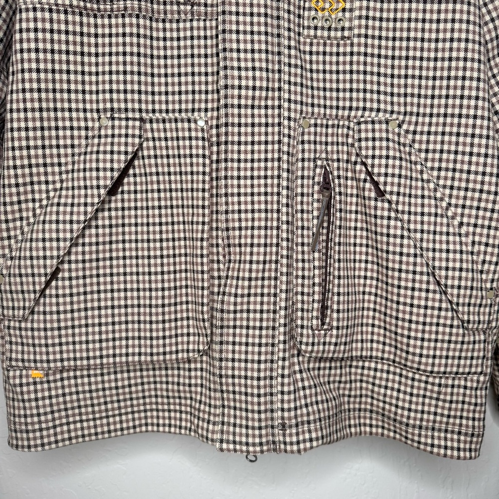 SPECIAL BLEND Men’s Checkered Snowboard Ski Jacket Waterproof Brown & Tan XS - Picture 9 of 15